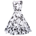 Belle Poque Stock sem mangas 40 Padrões Flower Print Cotton Vintage Retro 50s 60s Pinup Dress BP000002-40